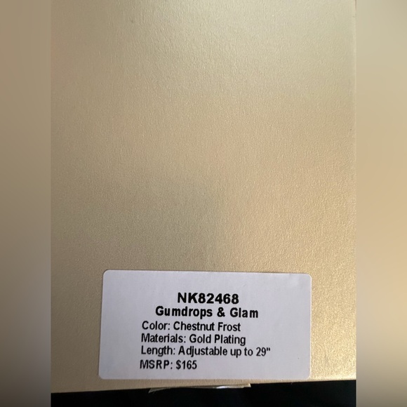 ✨ Bomb Party Holiday Jewel Candy Necklace | Gumdrops & Glam | Chestnut Frost ✨ - Picture 2 of 3